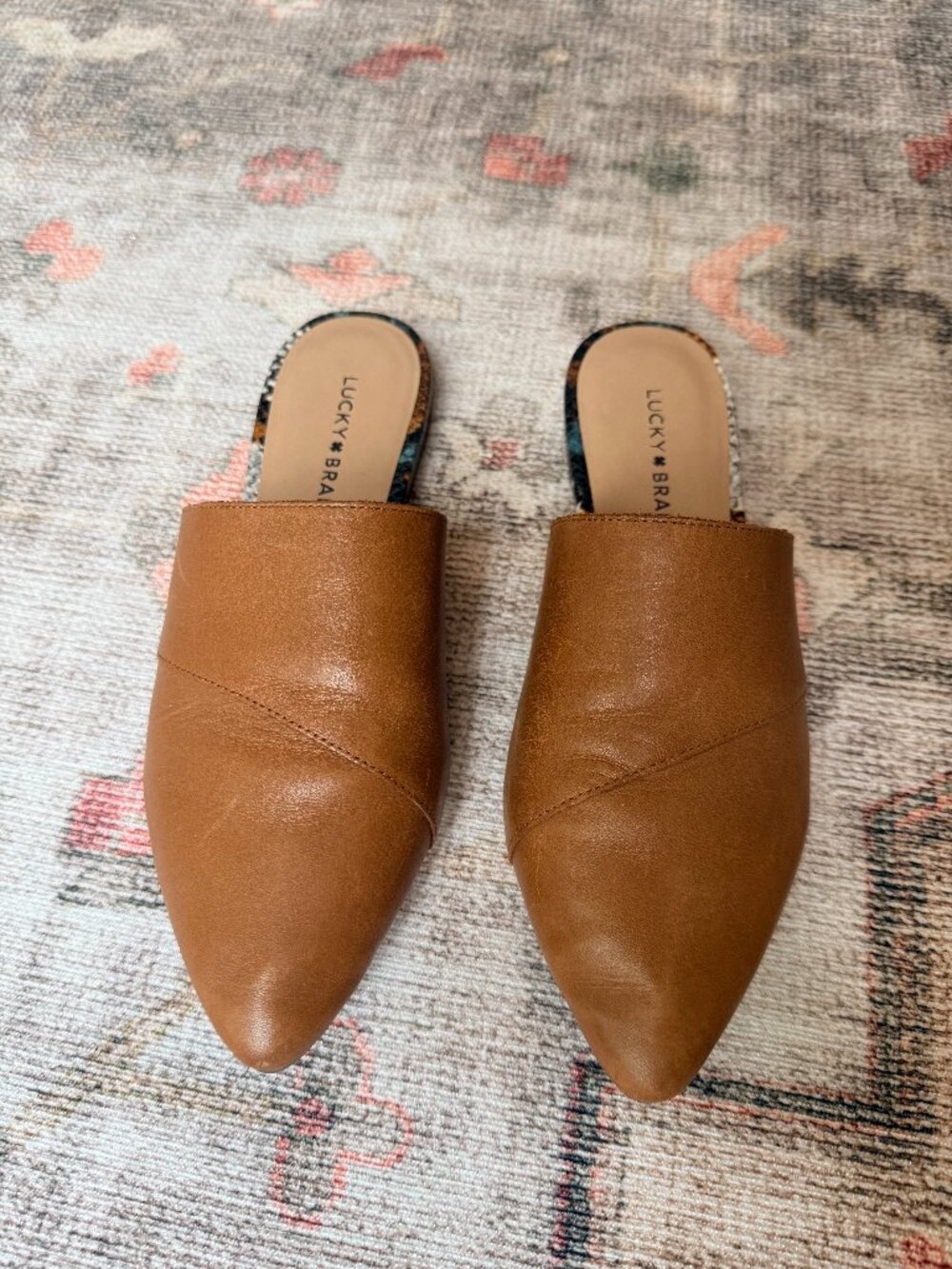 Lucky Brand Leather Mules